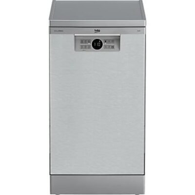 Beko Lavavajillas – Beko BDFS26020XQ, 10 Servicios, 6 Programas, 45 cm, AquaIntense, Motor ProSmart, Inox