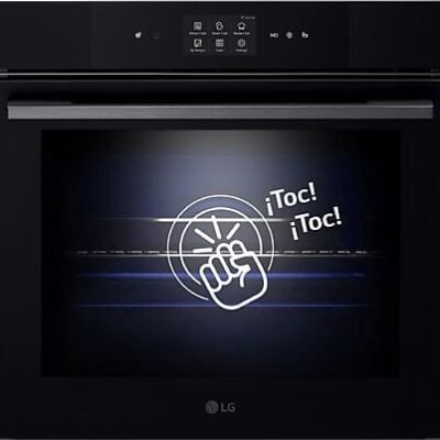 LG Horno a vapor – LG WS9D7672WM, Multifunción, Pirolítico, 76 l, 59.2 cm, Cristal negro mate