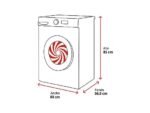 LG Lavadora carga frontal - LG F4WR5010A6W, 10 kg, 1400 rpm, 11 programas, AI Direct Drive™, Steam™, Blanco - Imagen 2