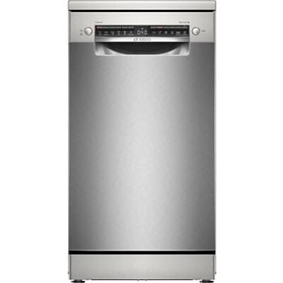 Bosch Lavavajillas – Bosch SPS4EMI61E, Serie 4, 10 servicios, 6 programas, 45 cm, Tecnología Active Water, Home Connect, Inox