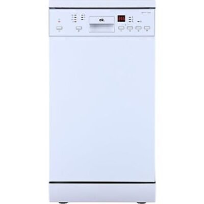 ok REACONDICIONADO Seminuevo Bueno Lavavajillas – ok. ODW 4541-1 E FS, 10 Servicios, 7Programas, 44.5 cm, Libre Instalación, Blanco