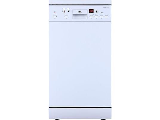 ok REACONDICIONADO Seminuevo Bueno Lavavajillas - ok. ODW 4541-1 E FS, 10 Servicios, 7Programas, 44.5 cm, Libre Instalación, Blanco