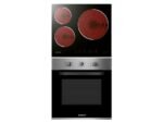 Infiniton Pack Horno + Encimera - Infiniton HV-CB65H30, Multifunción, Grill, 65 l, Vitrocerámica, 3 Zonas , Acristalamiento triple, Inox