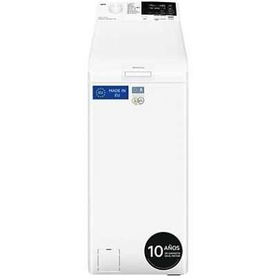 AEG Lavadora carga superior – AEG LTA6G7331E, 7 kg, 1300 rpm, 11 programas, Motor Inverter, ProSense, Blanco