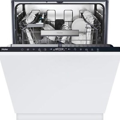 Haier Lavavajillas integrable – Haier XI 4C4S0SB, 10 Programas, 14 Servicios, Ancho 59.7 cm, Cuba Maxi Tub, Apertura Automática, Sin panelar
