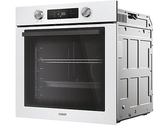 Candy Horno - Candy Bake 600, Convección + Ventilador, Hidrolítico, 78 l, 59.5 cm Alto y Ancho, 9 Funciones de Cocción, Multifunción, Blanco - Imagen 3