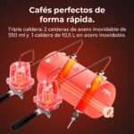 Cafetera express - CECOTEC Baristeo Regina, 9 bar, 5200 W, 300 - Imagen 6