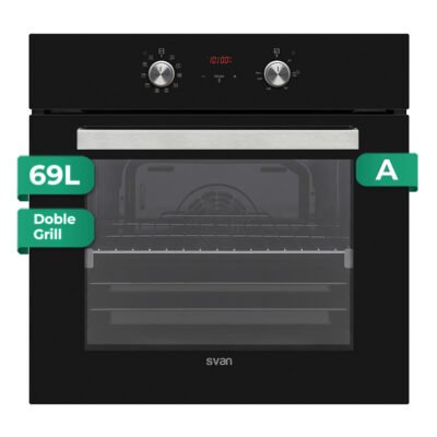 SVAN Horno multifunción – SVAN SHM10700DCN, Integrable, 69 l, 595 mm, Negro