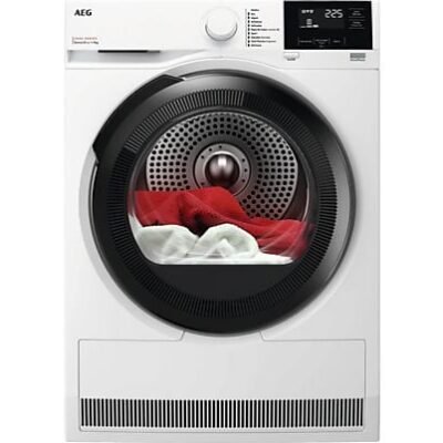 AEG REACONDICIONADO Seminuevo Muy bueno Secadora bomba de calor – AEG TR719G4PB, 9 kg, 10 programas, MixDry, Display LED, Blanco