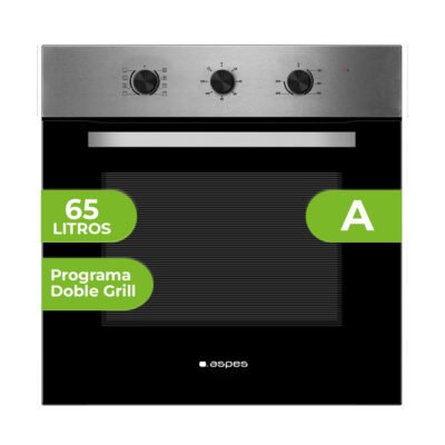 Horno multifunción – ASPES AHM86500X, Libre instalación, 65 l, 57,5 cm, Inox