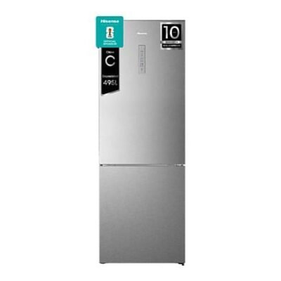 Hisense Frigorífico combi – Hisense RB645N4BIC, Total No Frost, 200 cm, Ancho 70 cm, 495 l, Metal Tech Cooling, Motor Inverter, Inox