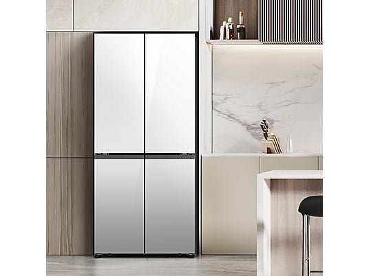 Hisense Frigorífico americano - Hisense RQ5P470SETE, Total No Frost, 178.5 cm, 483 l, WiFi, Inverter, Cristal Blanco - Imagen 6
