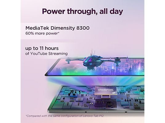 Lenovo Tablet - Lenovo Idea Tab Pro, 12.7" 3K, 8GB RAM, 256GB, MediaTek Dimensity 8300, Android, Gris, Incluye lápiz digital - Imagen 7