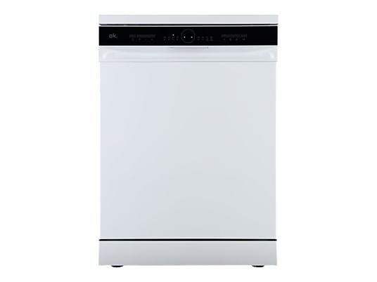 ok Lavavajillas - ok. ODW 6061-1 E FS W, 13 Servicios, 6 Programas, 59.9 cm Ancho, Control Electrónico, Blanco