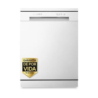 LG Lavavajillas – LG DF142FW, 14 servicios, 5 programas, 60 cm, QuadWash™, EasyRack™, Blanco
