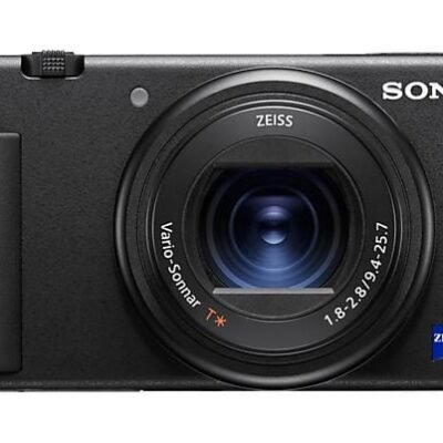 Sony Cámara – Sony VLOG ZV-1A, Video 4K HDR, CMOS Exmor RS, Zoom 2.7x, Zeiss, Bionz X, Bluetooth, Micrófono, Negro