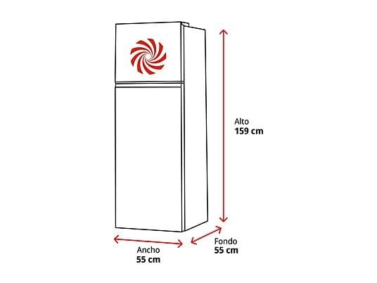 Teka Frigorífico dos puertas - Teka RTF 3210, Estático, 159 cm, 235 l, Cajón FreshBox, Iluminación LED, Blanco - Imagen 2