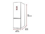 Whirlpool Frigorífico combi - Whirlpool WHK 26363 XP6E, Total No Frost, Altura 186.5 cm, Capacidad 316 l, Perfect Fit, Pearl Inox - Imagen 2