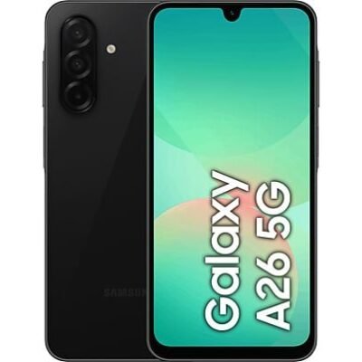 Samsung Móvil – Samsung Galaxy A26 5G, Negro, 256 GB, 8 GB RAM , 6.7″ FHD+ Super AMOLED, Samsung Exynos 1380, 5000 mAh, Android 15
