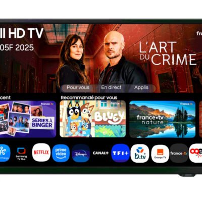 SAMSUNG TV LED 32″ – SAMSUNG TU32F6005FKXXC/FHD, Full-HD, Hyper Real, Smart TV, DVB-T2 (H.265), Black