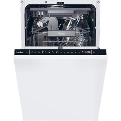 Haier Lavavajillas integrable – Haier XI1C3TB2FB I-Pro Shine Series 4, 11 Servicios, 8 Programas, 44.8 cm, Tercera bandeja, Sin Panelar