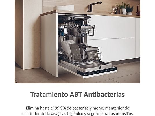 Haier Lavavajillas integrable - Haier XI1C3TB2FB I-Pro Shine Series 4, 11 Servicios, 8 Programas, 44.8 cm, Tercera bandeja, Sin Panelar - Imagen 8