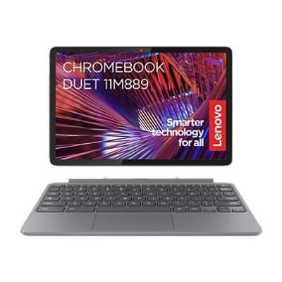 Lenovo Portátil – Lenovo Chromebook Duet 11M889, 10.95″ WUXGA, MediaTek Kompanio 838, 8GB RAM, 128GB eMMC, Mali-G57, Google Chrome OS, Incl Funda y Pe