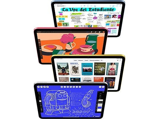 Apple iPad (11ªgen), 256GB, Azul, WiFi, 11", Retina, Chip A16 Bionic, iPadOS 18, Cable de carga USB‑C, Sin Adaptador de corriente - Imagen 3