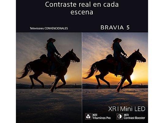 Sony TV LED 55" - Sony Bravia 5, XR|Mini LED, 4K HDR, Google Smart TV, Gaming PS5,120Hz, IMAX Enhanced, Dolby Atmos/Vision, Chromecast, AirPlay2, 55XR - Imagen 5