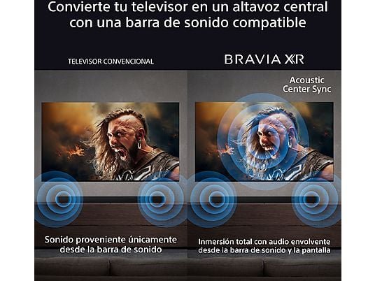 Sony TV QD-OLED 65" - Sony Bravia 8 II, Procesador XR con IA, Smart TV (Google TV), IMAX, Dolby Atmos/Vision, Chromecast, Airplay, PS5, 120Hz, Eco, 65 - Imagen 8