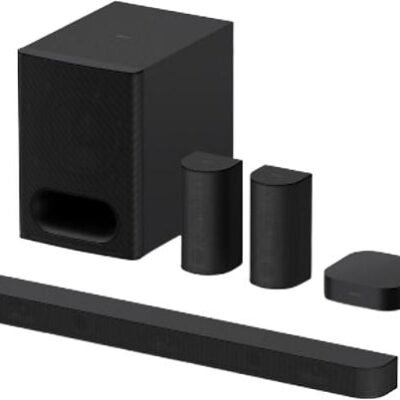 Sony Barra de sonido – Sony BRAVIA Theatre System 6 (HTS60), 5.1 sonido surround, 1000W, Altavoces traseros, Subwoofer, Dolby Atmos, AI Voice Zoom 3,
