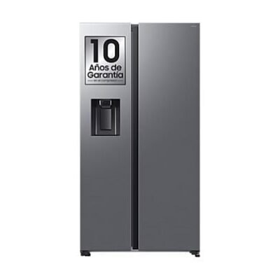 Samsung Frigorífico americano – Samsung Bespoke AI RS70F64KETEF, All Around Cooling, No Frost, 178.4 cm, 640 l, Dispensador agua y hielo, Inox