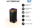 Sony Altavoz de gran potencia - Sony ULT TOWER 9AC, Bluetooth para fiestas, ULT POWER SOUND, X-Balanced, Luces/Sonido 360, Entradas de karaoke, Negro - Imagen 2