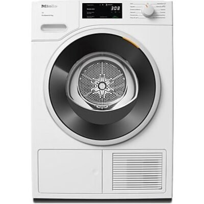 Miele Secadora bomba de calor – Miele TWD 640, 9 kg, 10 Programas, Libre Instalación, HygieneDry, AddLoad, Protección Antiarrugas, Blanco