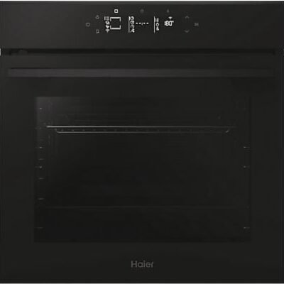Haier Horno – Haier ID Series 4 H6 ID46G3YTB, Multifunción, Pirolítico y por agua, 78 l, Guías telescópicas, 20 funciones, 60 cm, Negro