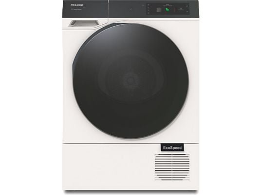 Miele Secadora bomba de calor - Miele TQ 1000 WP, 9 kg, 22 Programas, Display Táctil, QuickPowerDry, SteamCare, Blanco loto