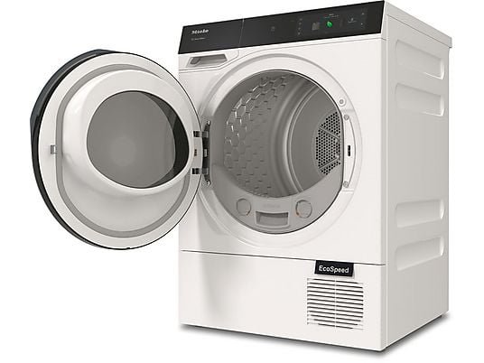 Miele Secadora bomba de calor - Miele TQ 1000 WP, 9 kg, 22 Programas, Display Táctil, QuickPowerDry, SteamCare, Blanco loto - Imagen 3