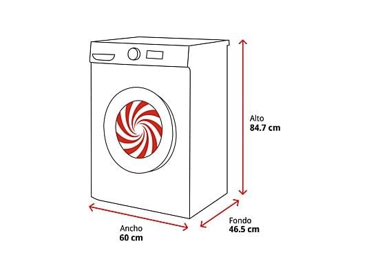 Infiniton Lavadora carga frontal - Infiniton WM-S72ADX, 7 kg, 1200rpm, 15 Programas, Inverter, Antialérgenos, Dark Inox - Imagen 2