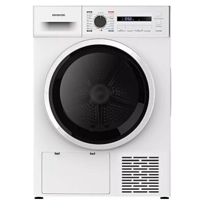 Infiniton Secadora bomba de calor – Infiniton SD-BC7EWL, 7 kg, 16 programas, Display LED, Función Easy Play, Antiarrugas, Mi Ciclo, Blanco