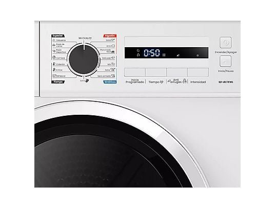 Infiniton Secadora bomba de calor - Infiniton SD-BC7EWL, 7 kg, 16 programas, Display LED, Función Easy Play, Antiarrugas, Mi Ciclo, Blanco - Imagen 3
