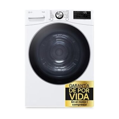 LG Secadora bomba de calor – LG RH18U8AVCW, 18 kg, 15 programas, 6 Motion™, Eco Hybrid™, Blanco
