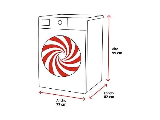 LG Secadora bomba de calor - LG RH18U8AVCW, 18 kg, 15 programas, 6 Motion™, Eco Hybrid™, Blanco - Imagen 2