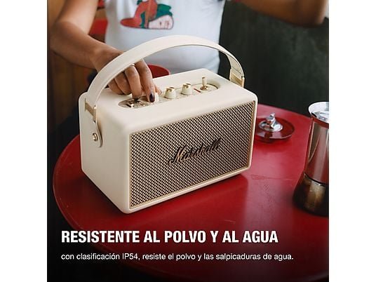 Marshall Altavoz bluetooth - Marshall Kilburn III, 90W, Bluetooth, 50h Autonomía, IP54, Cream - Imagen 4