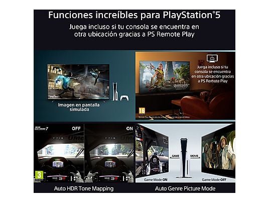 Sony TV OLED 55" - Sony BRAVIA 8A, 4K UHD HDR, Google Smart TV, Gaming PS5, IMAX Enhanced, Dolby Atmos/Vision, Chromecast, Apple Airplay, 120Hz, 55XR8 - Imagen 8