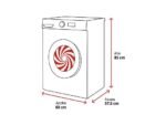 Samsung Lavadora carga frontal - Samsung WW10FG5U34AEEC, 10 kg, 1400 rpm, 16 programas, AI EcoBubble™ Clase A, Blanco - Imagen 2