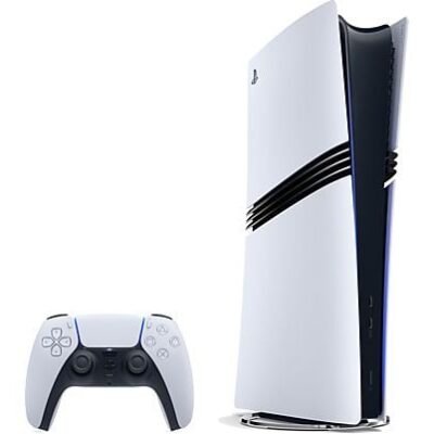 Sony Consola – Sony PS5 Pro (2025), 2 TB SSD, 4K Spectral Super Resolution (PSSR), 1 mando, Digital (sin lector de discos), Blanco