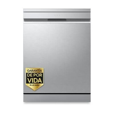 LG REACONDICIONADO Seminuevo Excelente Lavavajillas – LG DF375HVS, 14 servicios, 10 programas, 60 cm, LED táctil, Tercera bandeja, TrueSteam™, QuadWas
