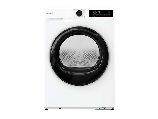 Candy Secadora bomba de calor - Candy GD 9N2B-S, 9 kg, 16 Programas, Carga Frontal, Función Anti-Arrugas, Blanco