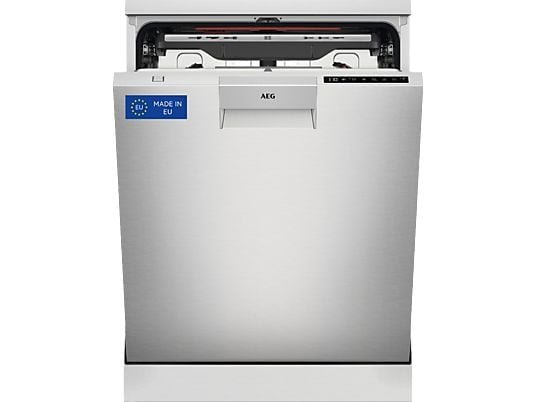 AEG REACONDICIONADO Seminuevo Muy bueno Lavavajillas - AEG FFB76717PM, 14 servicios, 9 programas, 60 cm, Tercera bandeja, programa ExtraHygiene, Inox