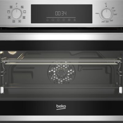 BEKO Horno compacto – BEKO BBCM12300X, Integrable, No, 48 l, 59,4 cm, Acero Inox